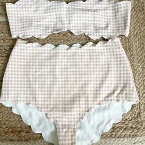 Marysia gingham reversible swimsuit